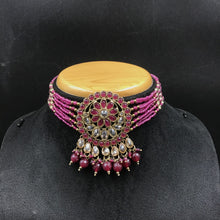 Choker Antique Necklace Set 6920-28 - Dazzles Jewellery