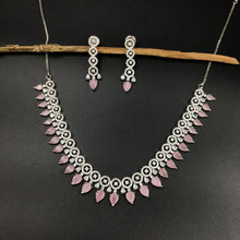 Round Neck Zircon/AD Necklace Set 5929-69 - Dazzles Jewellery