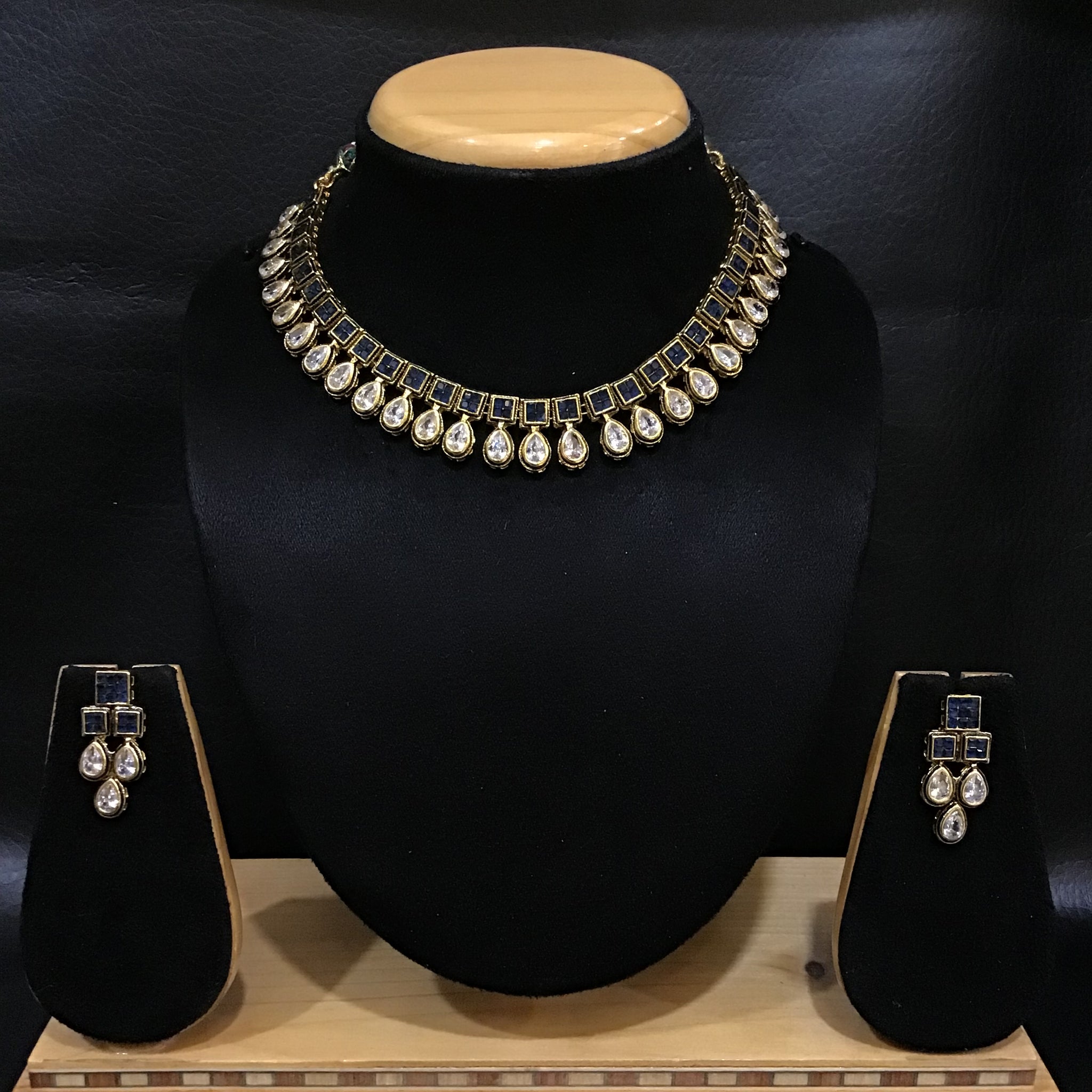 Polki Necklace Set 1505-21 - Dazzles Jewellery
