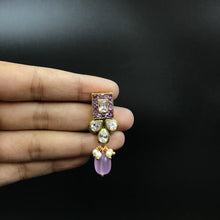 Round Neck Polki Necklace Set 4876-21 - Dazzles Jewellery