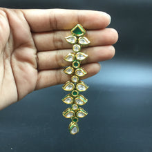 Stylish Kundan Long Earring Danglers 12964-9606 - Dazzles Jewellery
