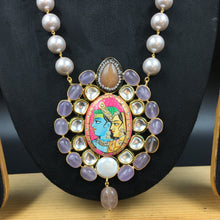 Heavy Kundan Pendant Set 3539 - Dazzles Jewellery