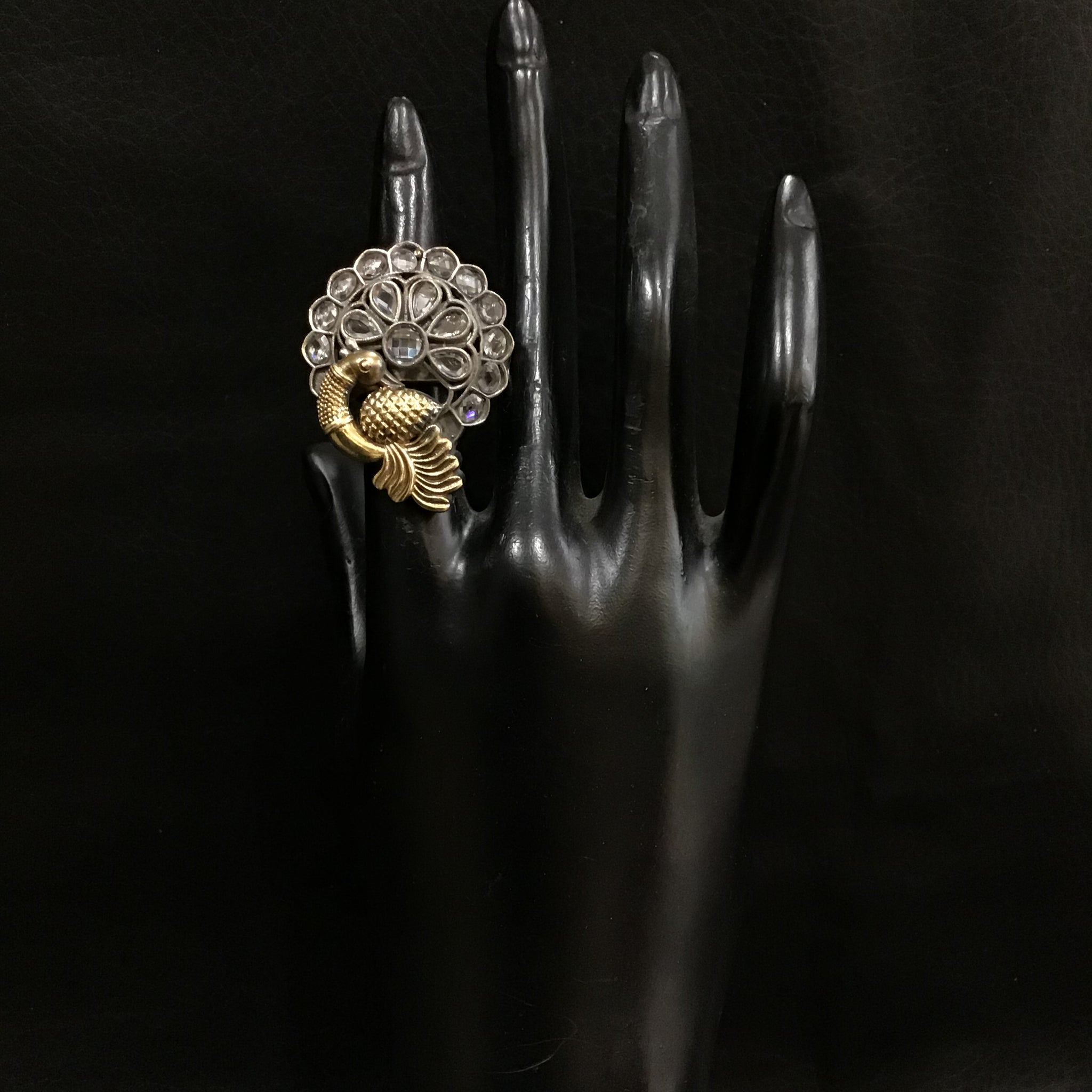 Oxidized Ring 1221-69 - Dazzles Jewellery