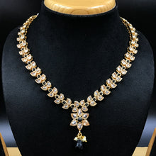 Black Polki Necklace Set - Dazzles Jewellery