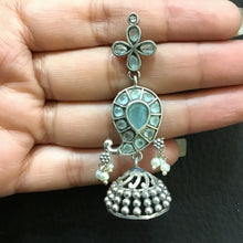 Oxidized Earring 1216-69 - Dazzles Jewellery
