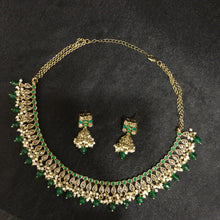 Choker Antique Necklace Set 3684-28 - Dazzles Jewellery