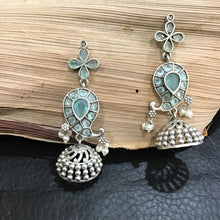 Oxidized Earring 1216-69 - Dazzles Jewellery
