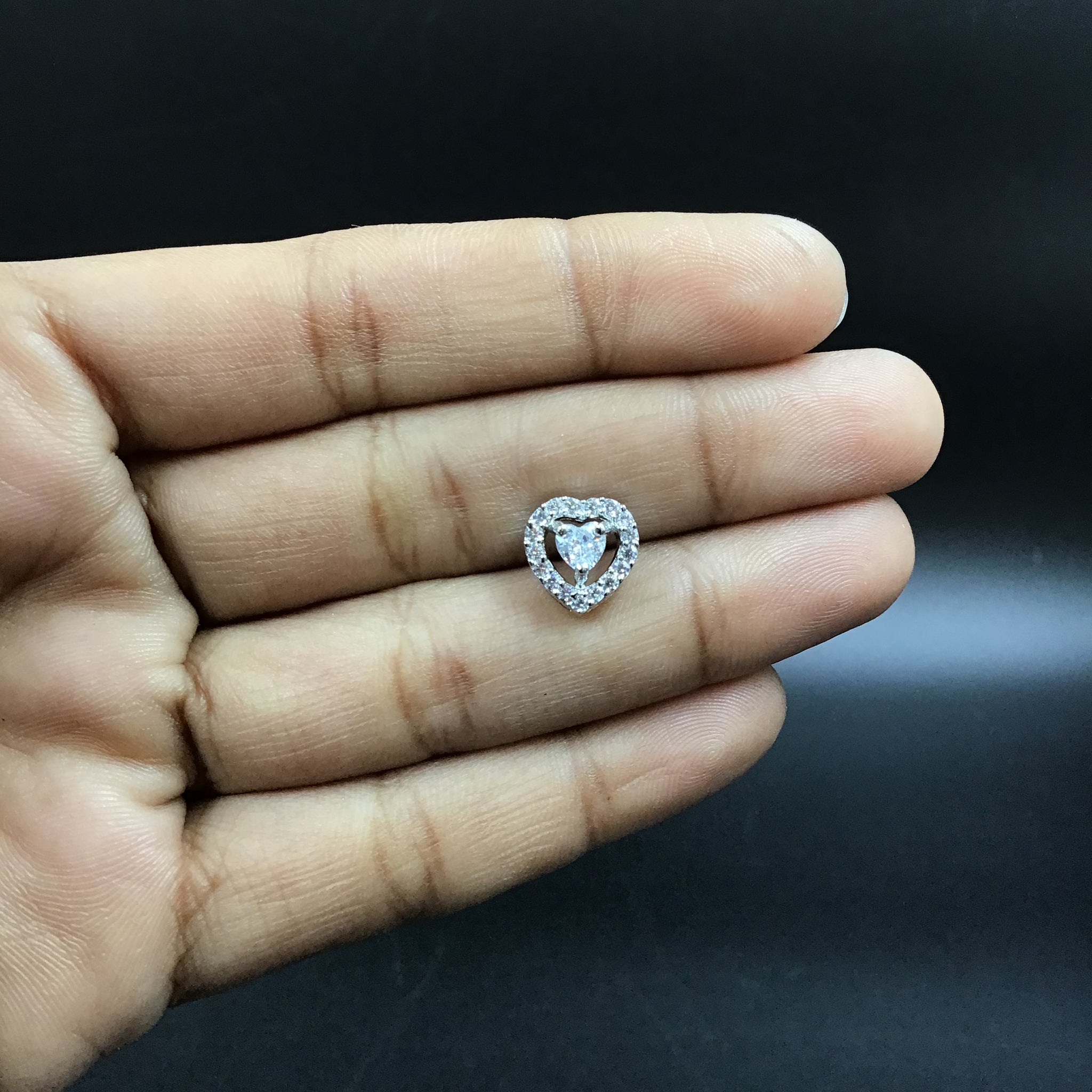 Light Zircon/AD Pendant Set 7379-34 - Dazzles Jewellery