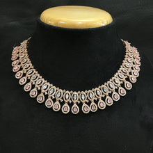 Zircon/AD Necklace Set 1186-69 - Dazzles Jewellery