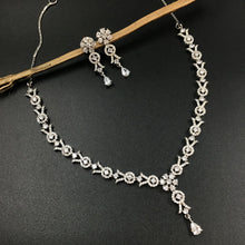 Round Neck Zircon/AD Necklace Set 3171-11 - Dazzles Jewellery