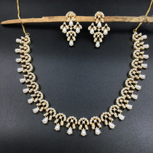Round Neck Jadau Necklace Set 5989-65 - Dazzles Jewellery