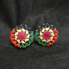 Tops/Studs Jadau Earring 5985-65 - Dazzles Jewellery