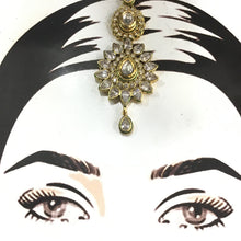Kundan Polki Maang Tikka 5185-21 - Dazzles Jewellery