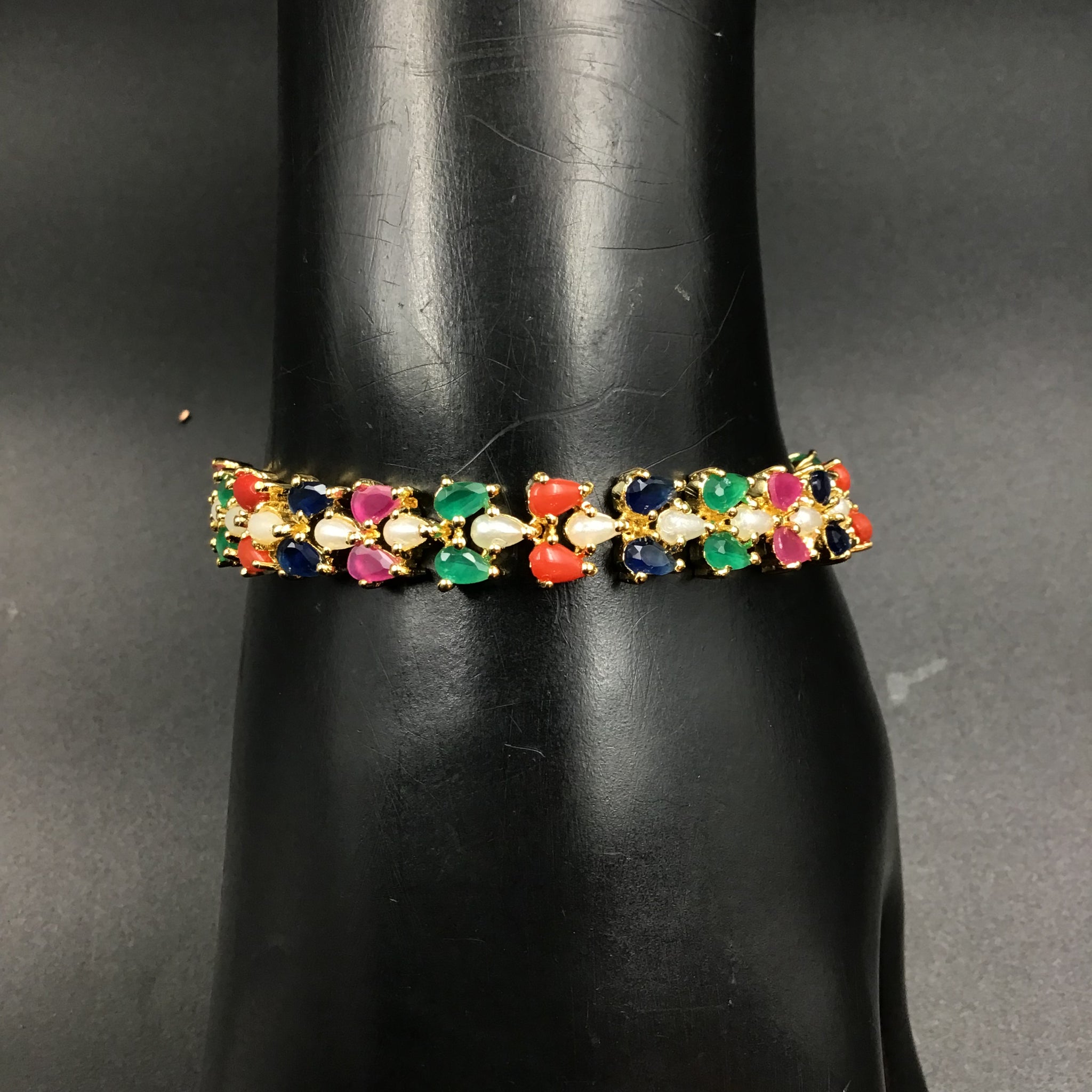 Adjustable Jadau Bracelet 5969-65 - Dazzles Jewellery