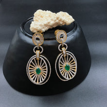 Green Zircon/AD Earring - Dazzles Jewellery