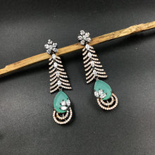Mint Green Zircon/AD Earring - Dazzles Jewellery