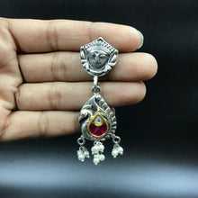 Long Neck Oxidized Necklace Set 4720-59 - Dazzles Jewellery