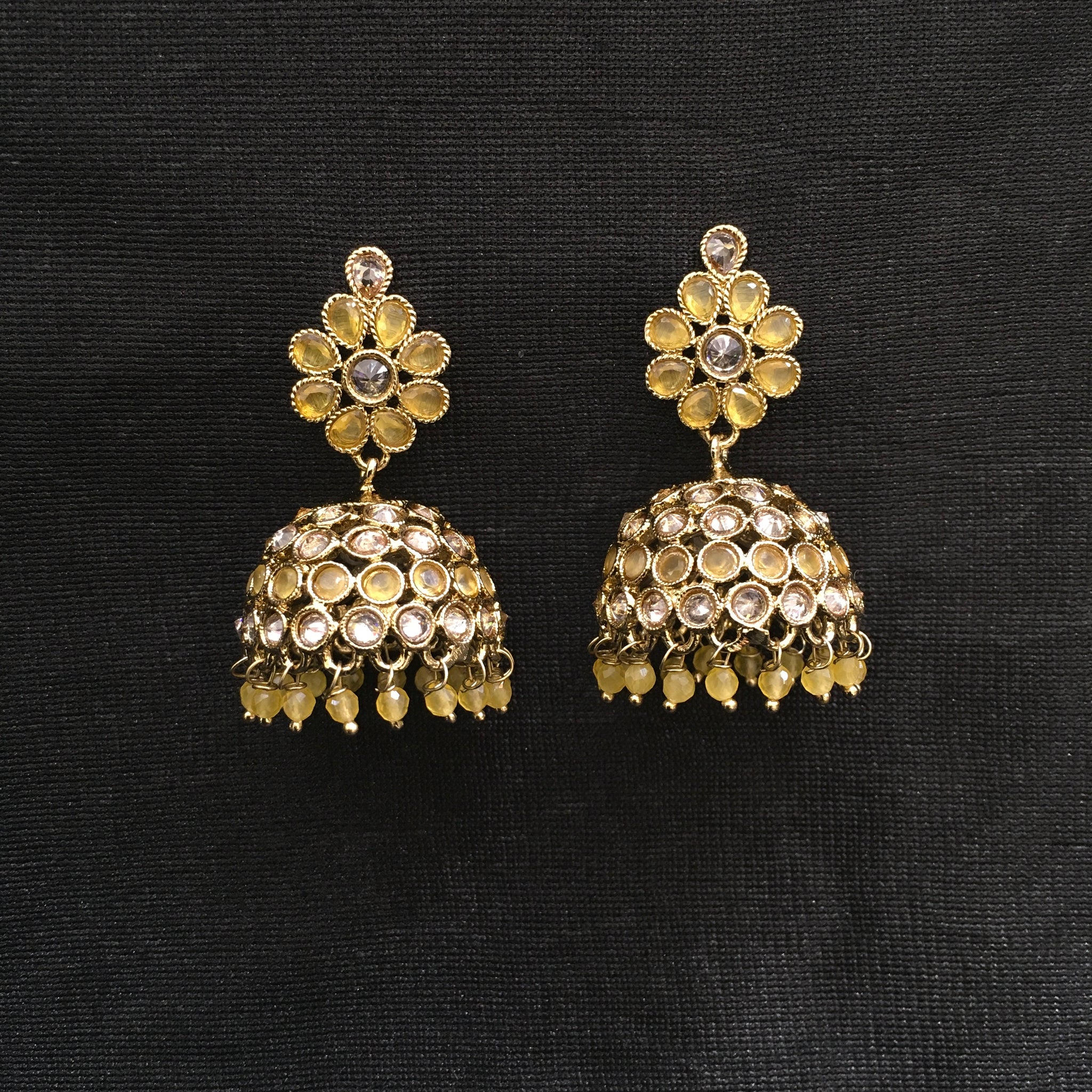 Jhumki Antique Earring 4759-33 - Dazzles Jewellery