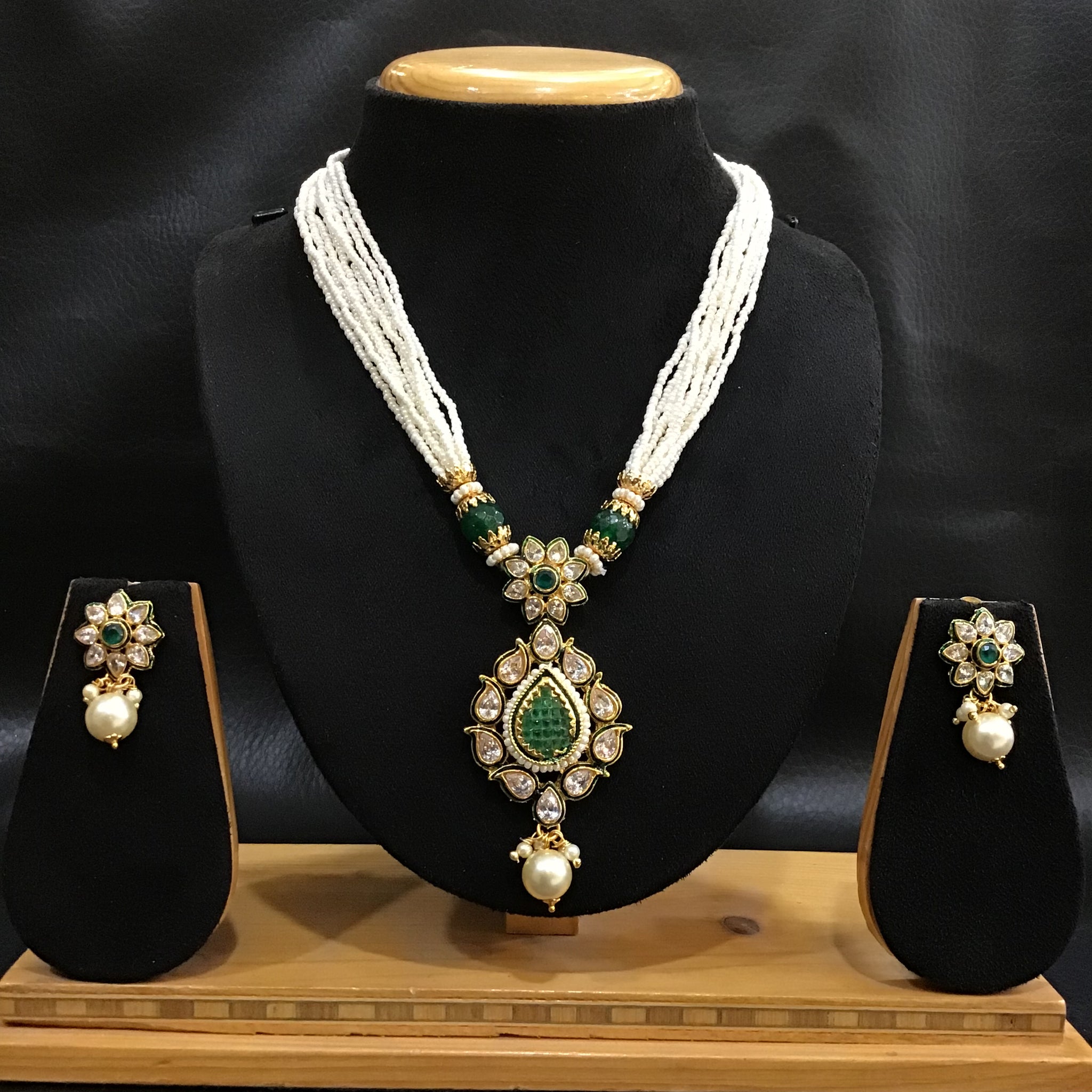 Polki Pendant Set 1422-21 - Dazzles Jewellery
