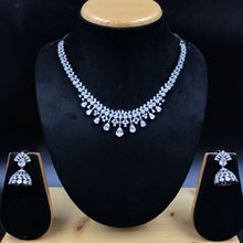 Black Zircon/AD Necklace Set - Dazzles Jewellery