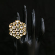 Kundan Adjustable Ring 4050-28 - Dazzles Jewellery