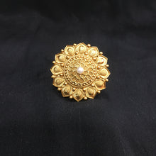 Antique Gold Finish Ring 4007-28 - Dazzles Jewellery
