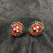 Tops/Studs Jadau Earring 5982-65 - Dazzles Jewellery