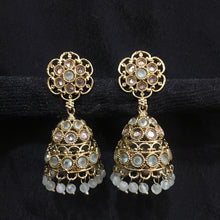 Jhumki Antique Earring 3965-28 - Dazzles Jewellery