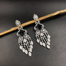 Silver Polish Zircon/AD Earring 6688-69 - Dazzles Jewellery