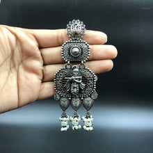 Danglers Oxidized Earring 4334-81 - Dazzles Jewellery