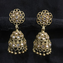 Jhumki Antique Earring 3965-28 - Dazzles Jewellery