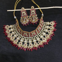 Choker Polki Necklace Set 5758-21 - Dazzles Jewellery