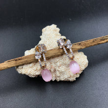 Pink Zircon/AD Earring - Dazzles Jewellery