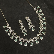 Round Neck Zircon/AD Necklace Set 6202-08 - Dazzles Jewellery
