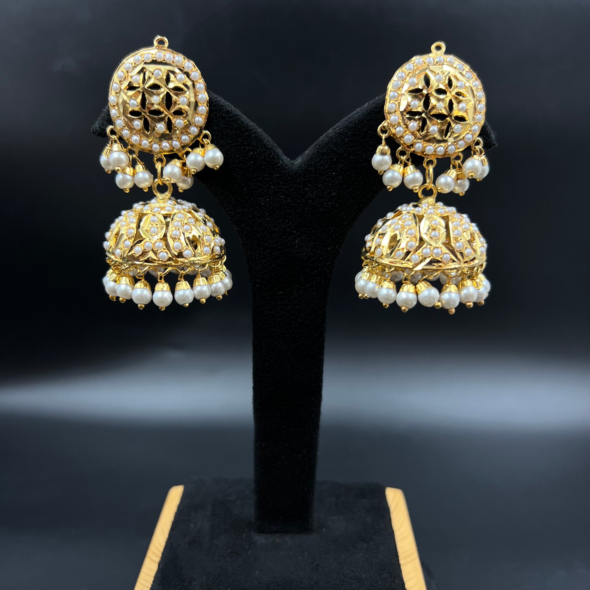 Jhumki Jadau Earring 5832-73 - Dazzles Jewellery