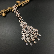 Zircon/AD Maang Tikka 3303-08 - Dazzles Jewellery