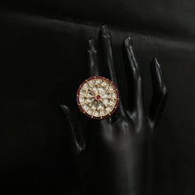 Kundan Adjustable Ring 1273-31 - Dazzles Jewellery