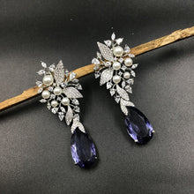 Silver Polish Zircon/AD Earring 6693-69 - Dazzles Jewellery