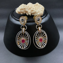 Ruby Zircon/AD Earring - Dazzles Jewellery