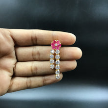 Round Neck Zircon/AD Necklace Set 6220-08 - Dazzles Jewellery