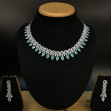 Round Neck Zircon/AD Necklace Set 5929-69 - Dazzles Jewellery