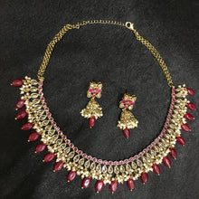 Choker Antique Necklace Set 3684-28 - Dazzles Jewellery