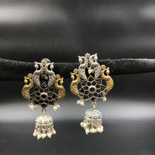 Danglers Oxidized Earring 4692-59 - Dazzles Jewellery