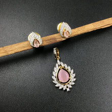 Zircon/AD Pendant Set 3325-08 - Dazzles Jewellery