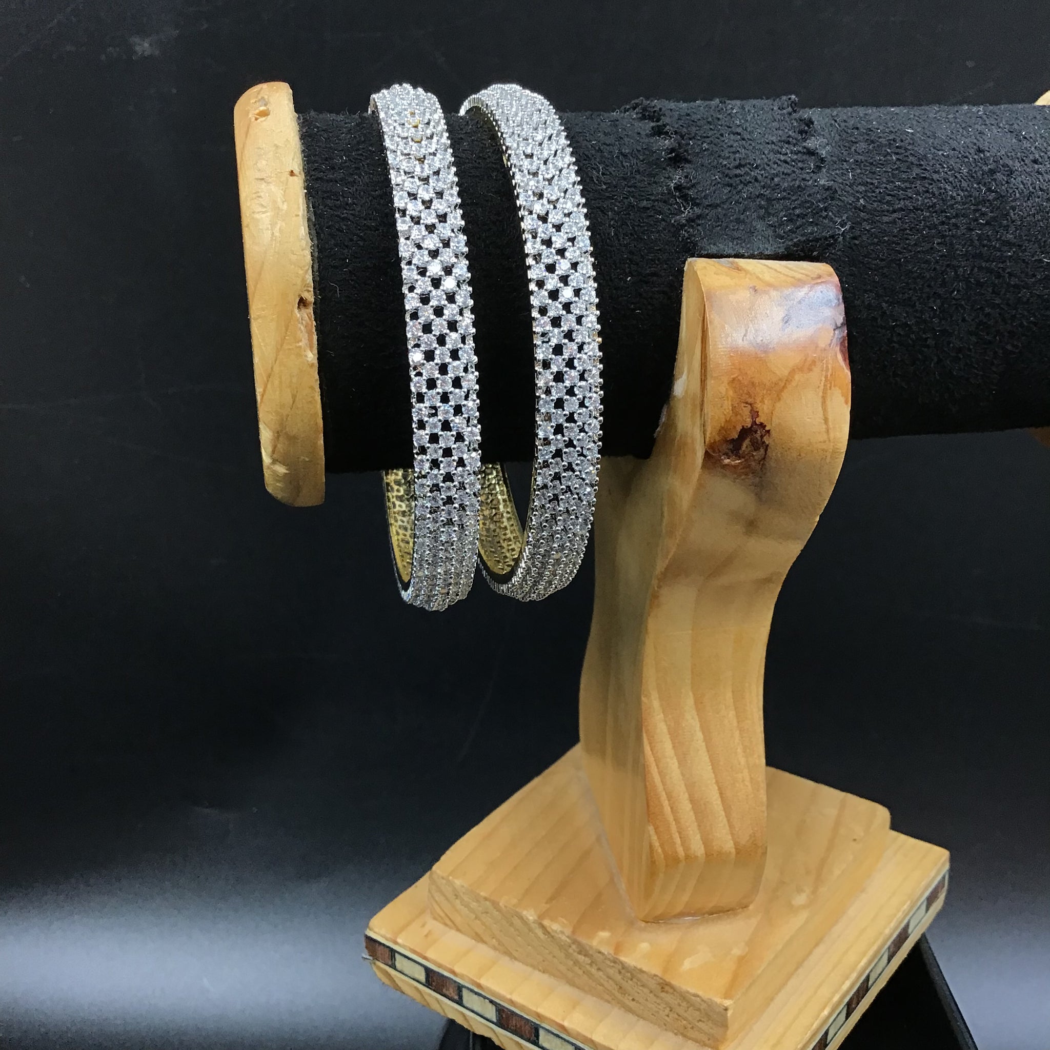 Zircon/AD Bangles/Kada 7350-68 - Dazzles Jewellery