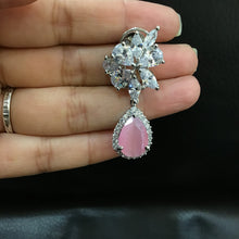 Zircon/AD Earring 1103-69 - Dazzles Jewellery