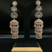 Zircon/AD Earring 1093-69 - Dazzles Jewellery