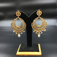 White Kundan Chandbali 16031 - Dazzles Jewellery