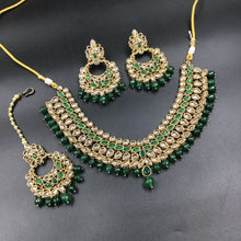 Green Antique Necklace Set - Dazzles Jewellery
