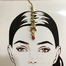 Kundan Polki Maang tikka 1259-100 - Dazzles Jewellery